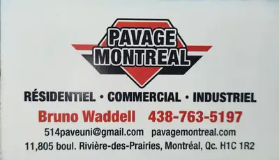 PAVAGE MONTRÉAL – Spécialiste en asphalte et béton Vous avez besoin de travaux de pavage ? Faites co...