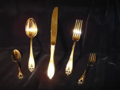 Lyonaise Pattern. 5 - 5 piece place settings. $75.00 each or $ 300.00 for all five place settings. N...