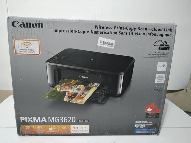 Canon PIXMA MG3620 Wireless All-in-One Color Inkjet Printer in Printers, Scanners & Fax in Mississauga / Peel Region