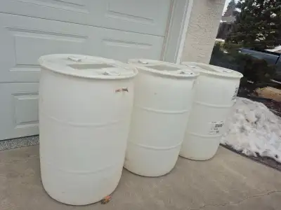 Free - plastic barrels for reuse, View more