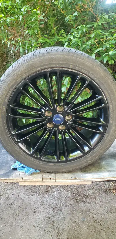 Black Aluminum rims. Over $400ea new.