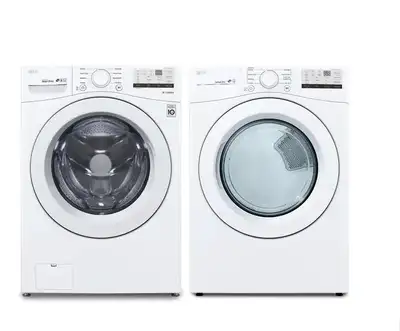 LG WASHER WHITE 27"-5.2 Cu'Ft Front Load warranty-$699.99 no tax, View more