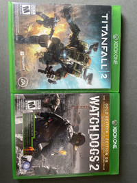 Xbox one games- Titanfall2 and Watchdogs 2