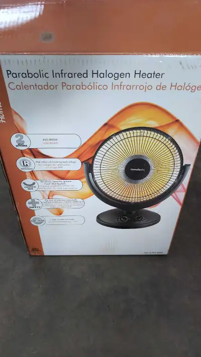 Parabolic infrared halogen heater
