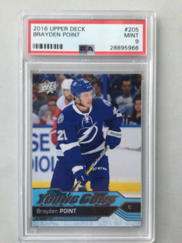 BRAYDEN POINT… 2016-17 YOUNG GUNS ROOKIE … RAW + PSA 9, 10=$250 in Arts & Collectibles in City of Halifax - Image 3