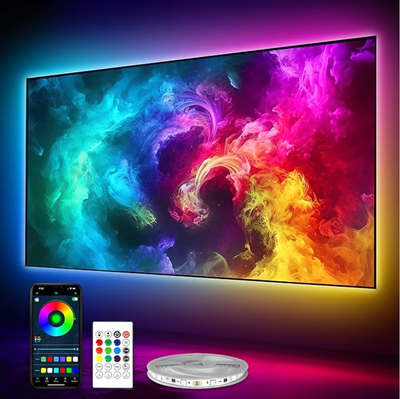 Smart RGB LED Backlight Strip for TV – App & Music Sync (New), View more