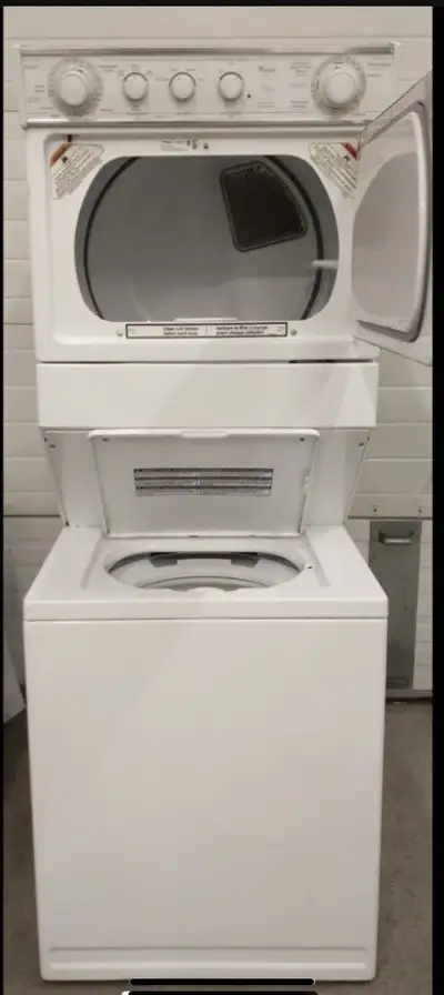 whirlpool stacked dryer washer work delivery available , View more