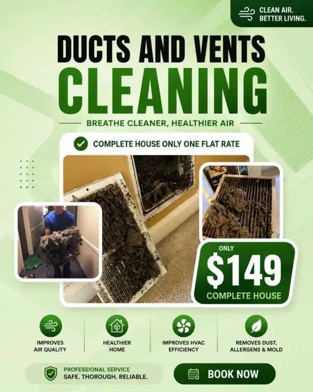 Edmonton Special Whole House Air Duct Cleaning 