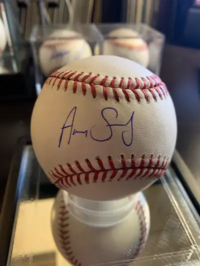 Aaron Sanchez Blue Jays JSA autograph baseball…