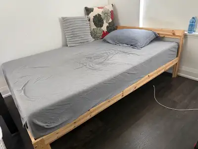 IKEA Tarva Twin Bed Frame with mattress, View more