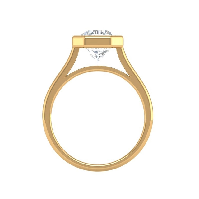 IGI 2.0Carat Asscher Cut Lab Diamond Bezel Engagement Ring,G-VS1 in Jewellery & Watches in Oakville / Halton Region - Image 3