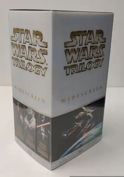 STAR WARS TRILOGY VHS WIDESCREEN THX DIGITALLY REMASTERED 2000, View more