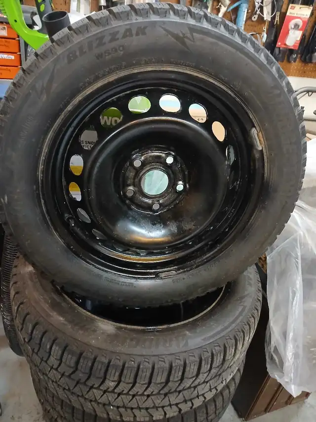 4 winter tires on rims  in Tires & Rims in Cape Breton - Image 2