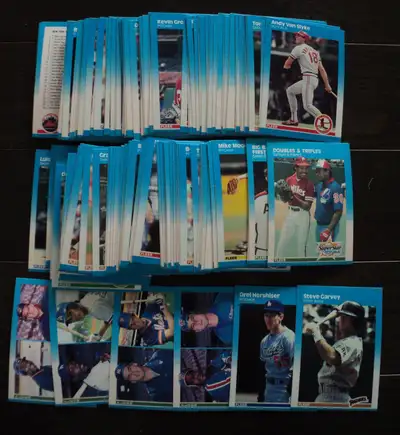 Baseball Cards - 1987 Fleer baseball lot of 135 cards Mint, View more
