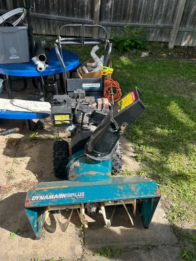 Selling a used Dynamark Plus snowblower with electric start and multiple speeds. As you can see, it'...