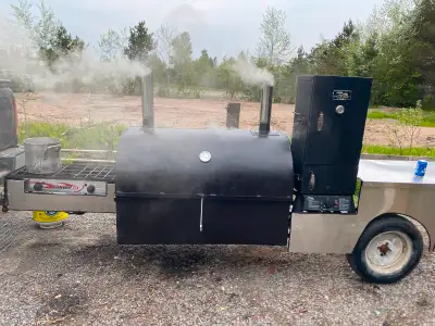 Trailer mount BBQ /smoker for rent, View more