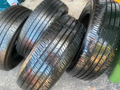 whole set price $180. we have a complete set of 4 Dunlop GrandTrek PT20 all season tires. No issue n...