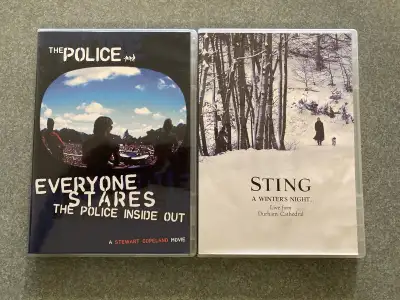 Music DVDs EUC The Police Everyone Stares Sting  Winter’s Night, View more