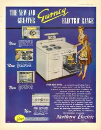Full Page 1948 Gurney Electric Range Ad
