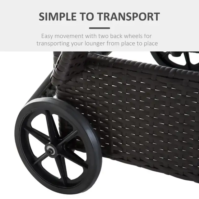 Wicker Chaise Lounge, Outdoor Lounge Chair, PE Rattan Patio Sun in Patio & Garden Furniture in Markham / York Region - Image 8