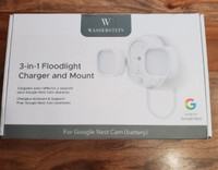 Wasserstein 3-in-1 Floodlight, Charger, and Mount Google Nest
