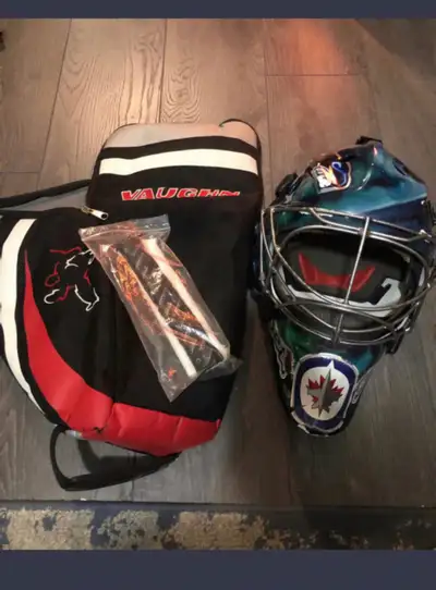 Sr. Goalie Mask Custom Painted, View more