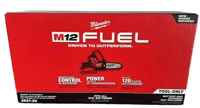 Brand New in Box  Milwaukee M12 FUEL Hatchet 6" Pruning Saw, View more