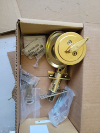 NEW BRASS DEAD LOCK FOR SALE $30NEVER USED