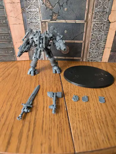 Mostly assembled Grey Knights Dreadknight. Everything shown is included. Cash only please.