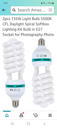 Photography lighting bulbs 