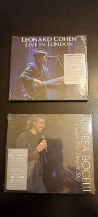 Leonard Cohen & Andrea Bocelli CDs