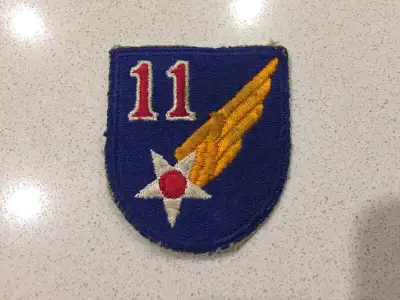 WW2 US Army 11th Air Force Air Borne Shoulder Patch, View more