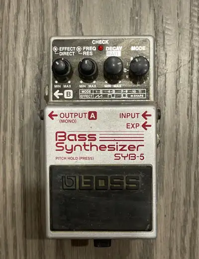 For sale is a Boss SYB-5 Bass Synthesizer pedal, which delivers a wide range of synth sounds tailore...