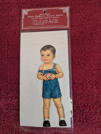 Vintage Sealed 1986 Nursery School Jimmy Cut Out Paper Doll Set