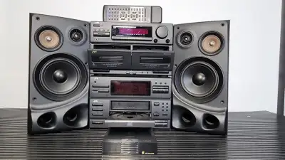 JVC MX-C5 BOOKSHELF STEREO 6 DISC+1, View more