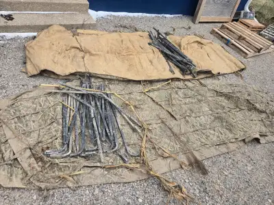 2 Avian x Aframe waterfowl blinds available. Add cover and youre all set. They set up easily, leave...