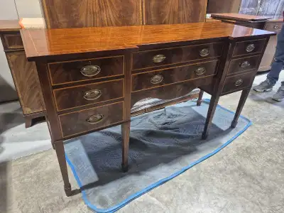 Sheraton 64" Mahogany Sideboard, View more