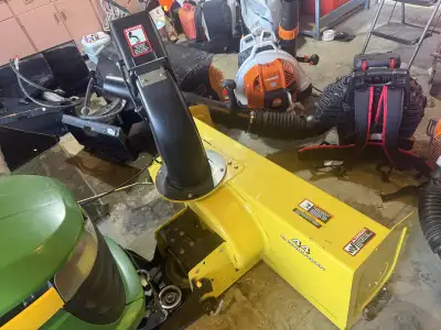 John Deere 54” mower & 44” Snowblower, View more