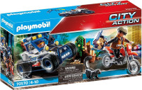SEALED Playmobil Police Off-Road Car with Jewel Thief, Multicolo