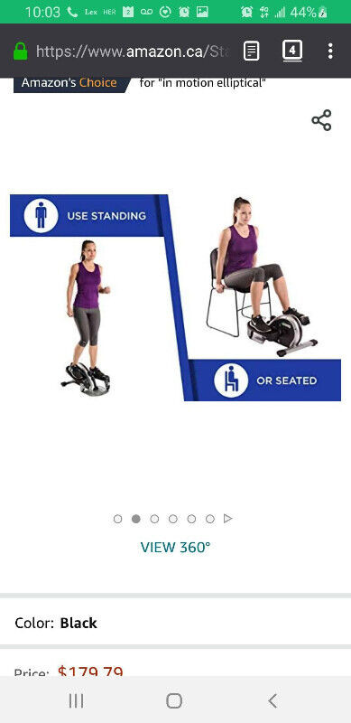 Stamina InMotion Compact Elliptical Trainer-Use Sitting/Standing in Exercise Equipment in City of Toronto - Image 3