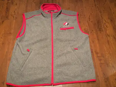 Puma Hockey Canada Fleece Vest Men's XL Gray Red Team Canada, View more