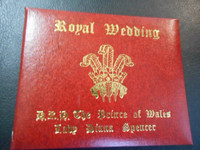 Gold Stamp 1981 Royal Wedding Charles & Diana + Queen Elizabeth