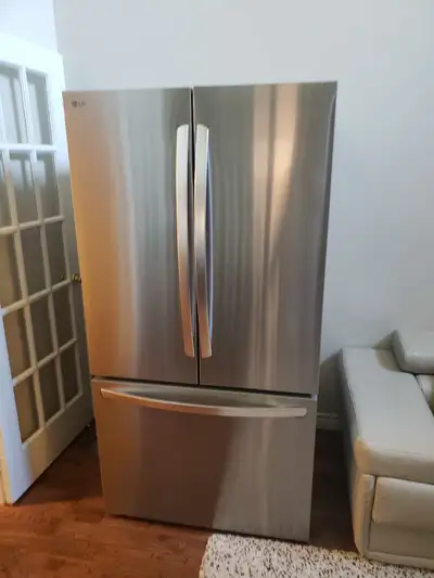 LG refrigerator double French door, View more
