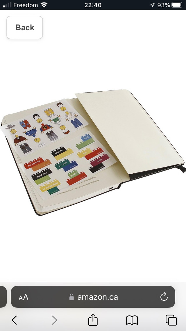 Moleskine Lego Notebook (5”x8.5”) in Hobbies & Crafts in City of Toronto - Image 2