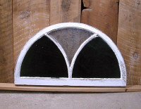 Church window - antique church window for sale - VONhalf moon