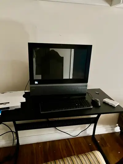 All in one computer comes with keyboard, mouse and the system itself which includes the pc, touch sc...