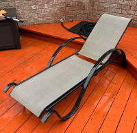 Patio reclining chaise lounge