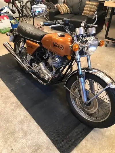 1972 Norton Commando, a Rare British Classic Motorcycle. Lots of modern upgrades including: stainles...