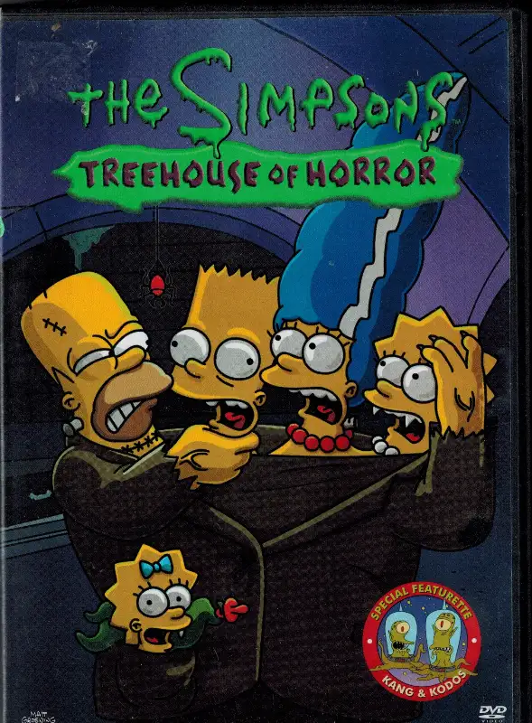 The Simpsons dvd TREEHOUSE OF HORROR 4 episodes w/ Kang & Kodos
