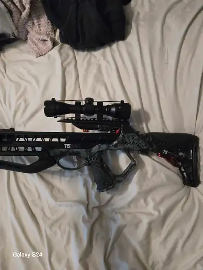500$ still new come with cocking device and bolts.